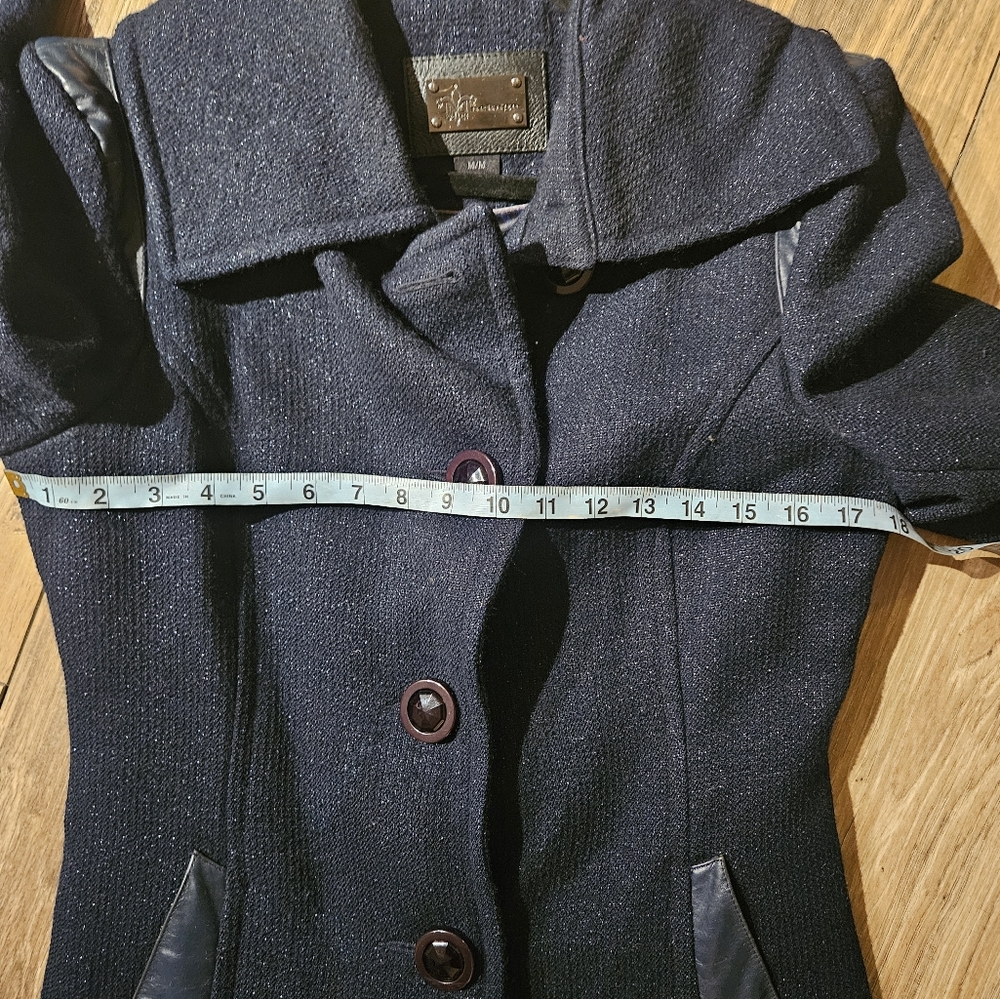 Mackage Navy Wool coat - Picture 10 of 10